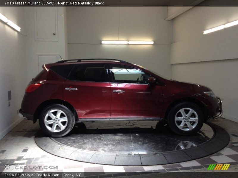 Merlot Red Metallic / Black 2010 Nissan Murano SL AWD