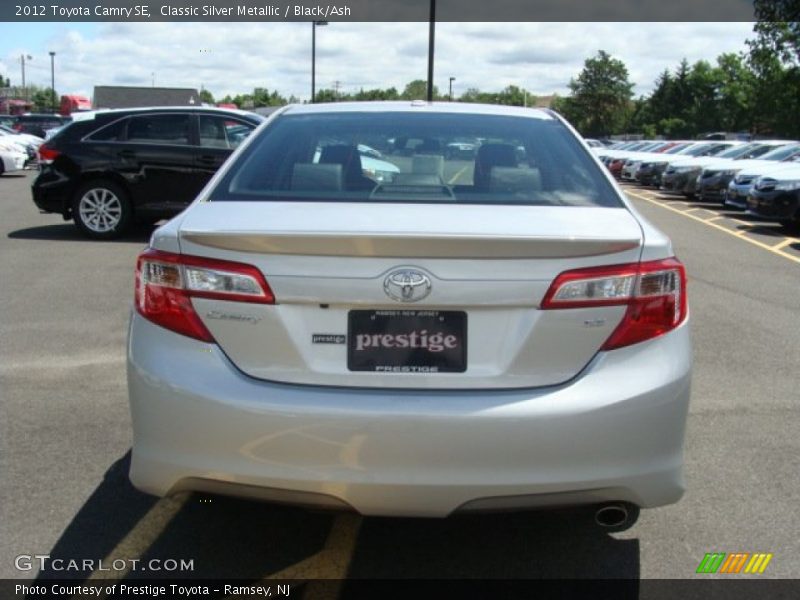 Classic Silver Metallic / Black/Ash 2012 Toyota Camry SE