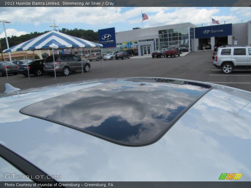 Shimmering Air Silver / Gray 2013 Hyundai Elantra Limited