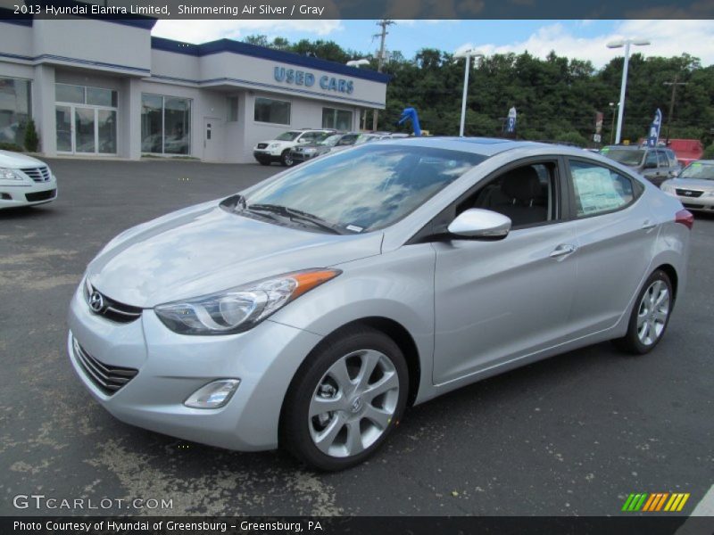 Shimmering Air Silver / Gray 2013 Hyundai Elantra Limited