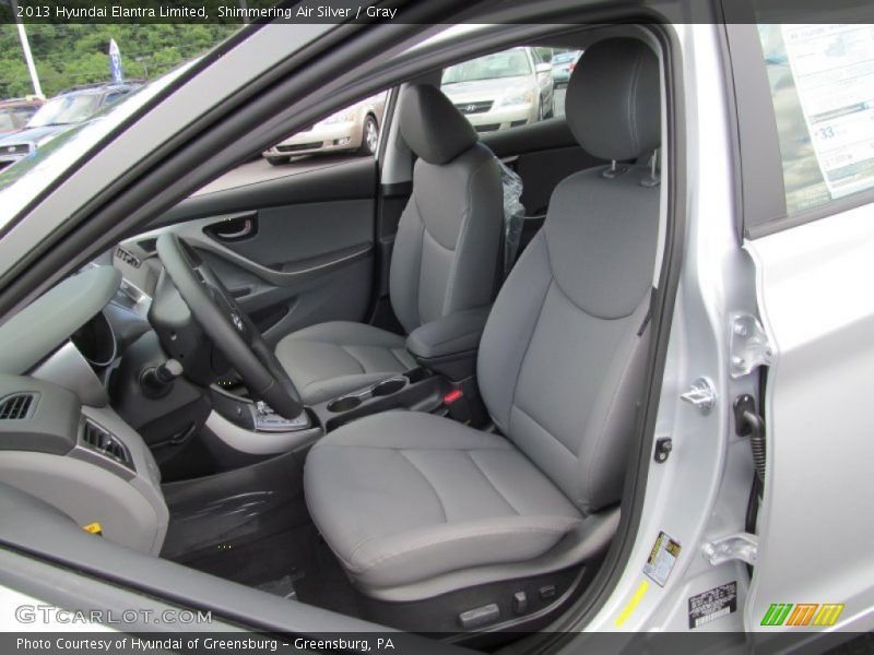 Shimmering Air Silver / Gray 2013 Hyundai Elantra Limited