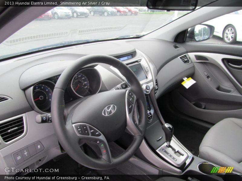 Shimmering Air Silver / Gray 2013 Hyundai Elantra Limited
