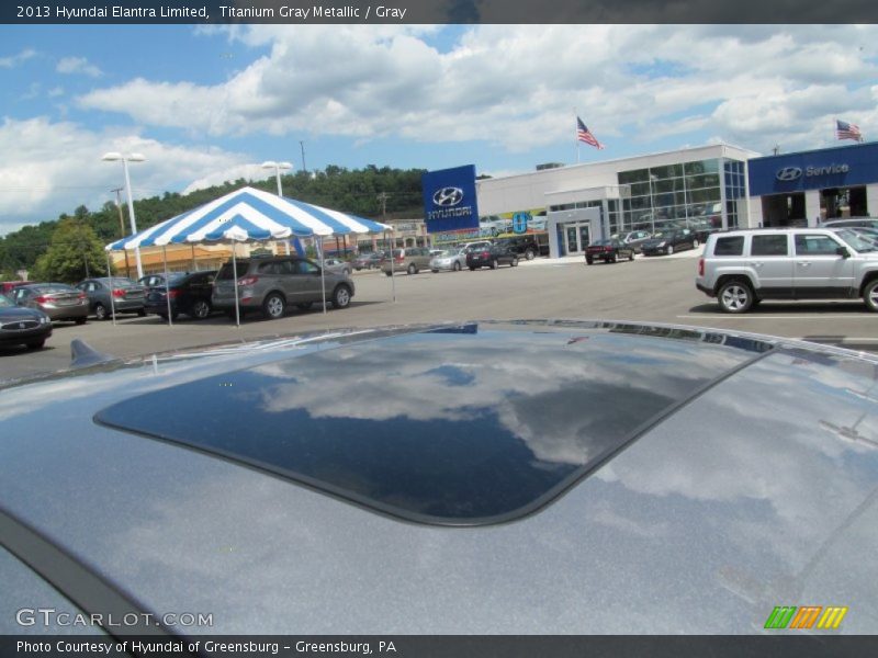 Titanium Gray Metallic / Gray 2013 Hyundai Elantra Limited