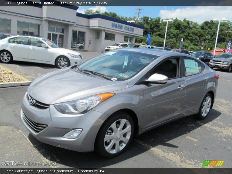 Titanium Gray Metallic / Gray 2013 Hyundai Elantra Limited