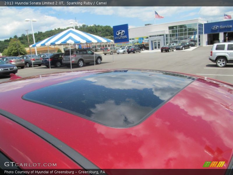 Sparkling Ruby / Camel 2013 Hyundai Sonata Limited 2.0T