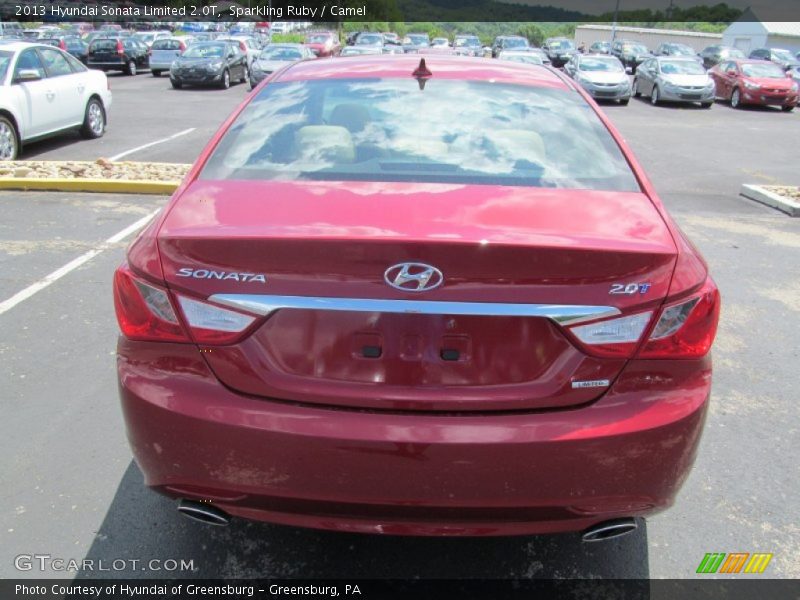 Sparkling Ruby / Camel 2013 Hyundai Sonata Limited 2.0T
