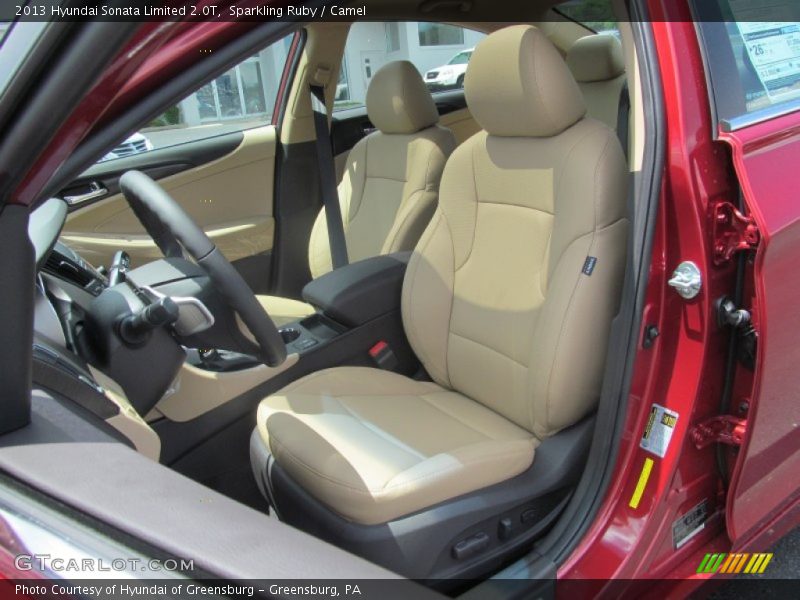 Sparkling Ruby / Camel 2013 Hyundai Sonata Limited 2.0T