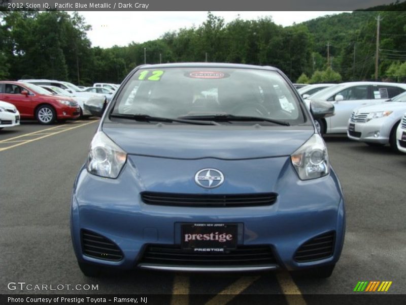 Pacific Blue Metallic / Dark Gray 2012 Scion iQ