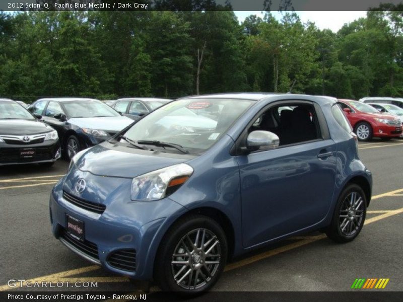 Pacific Blue Metallic / Dark Gray 2012 Scion iQ