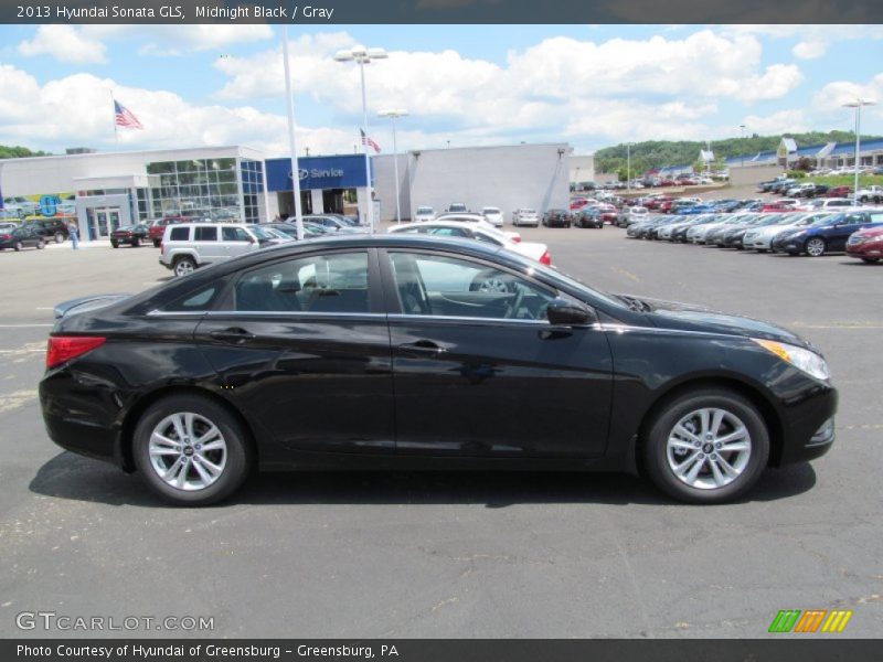 Midnight Black / Gray 2013 Hyundai Sonata GLS