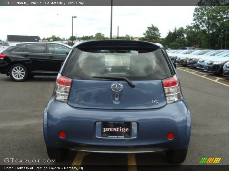 Pacific Blue Metallic / Dark Gray 2012 Scion iQ