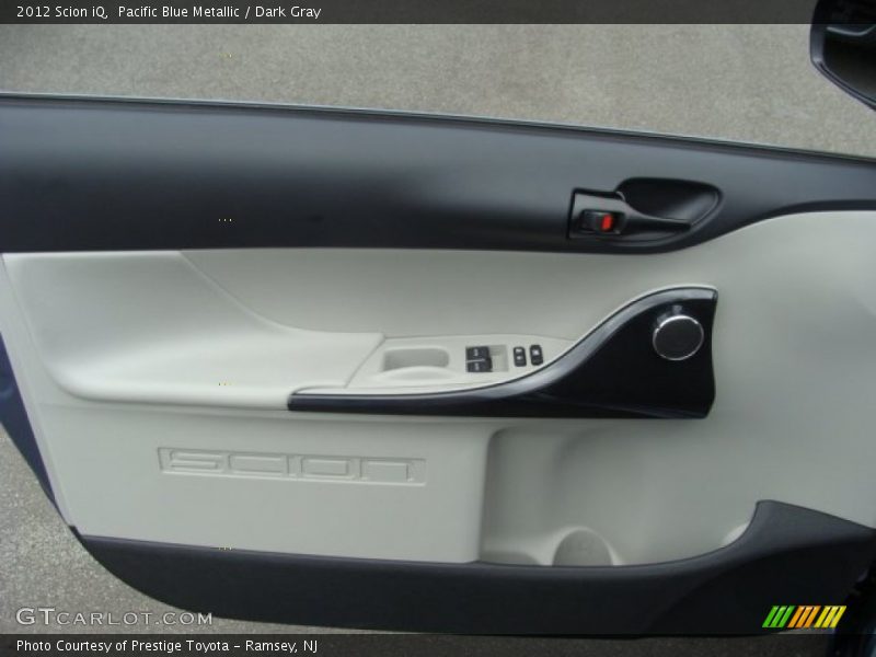 Pacific Blue Metallic / Dark Gray 2012 Scion iQ