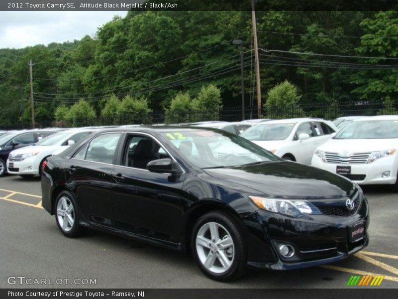 Attitude Black Metallic / Black/Ash 2012 Toyota Camry SE