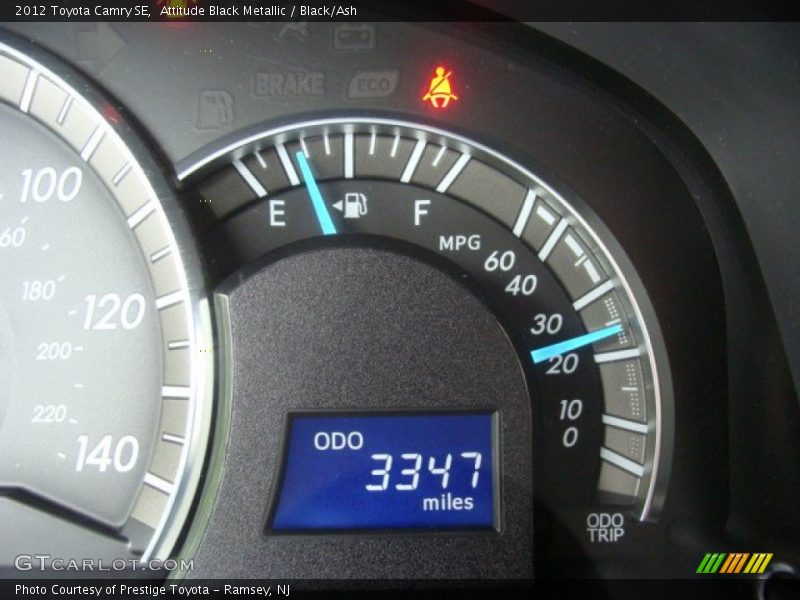 Attitude Black Metallic / Black/Ash 2012 Toyota Camry SE