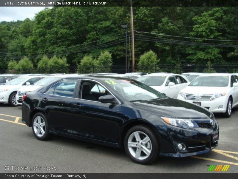 Attitude Black Metallic / Black/Ash 2012 Toyota Camry SE