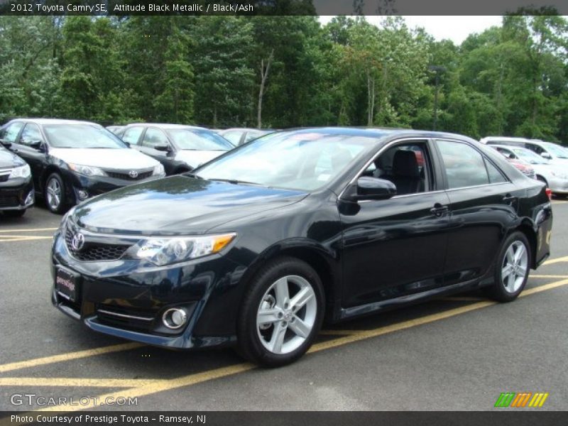 Attitude Black Metallic / Black/Ash 2012 Toyota Camry SE