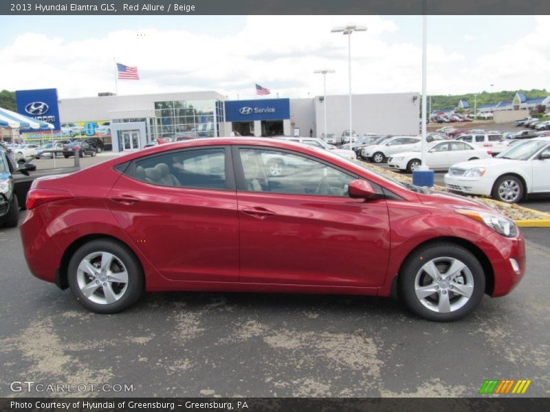 Red Allure / Beige 2013 Hyundai Elantra GLS