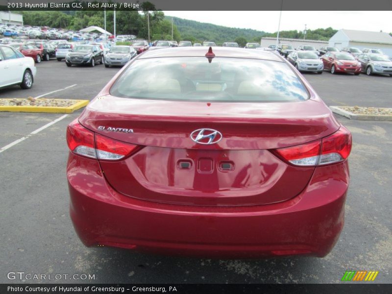 Red Allure / Beige 2013 Hyundai Elantra GLS