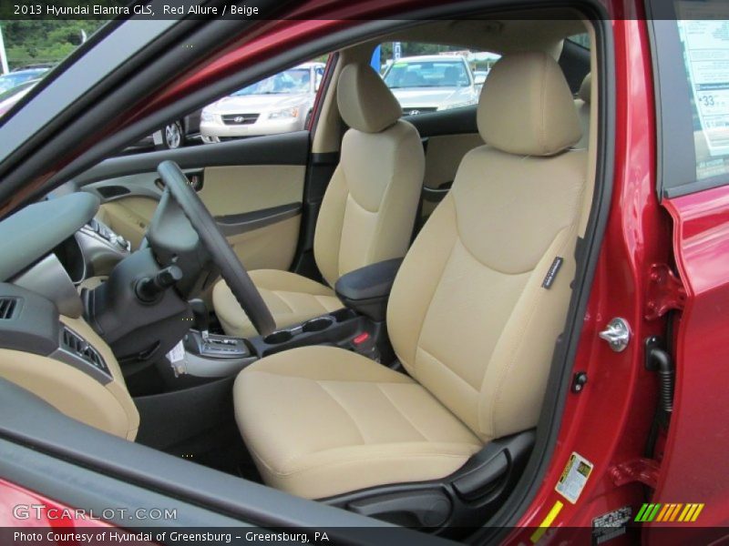 Red Allure / Beige 2013 Hyundai Elantra GLS