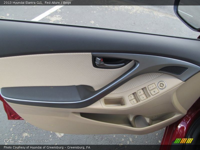 Red Allure / Beige 2013 Hyundai Elantra GLS