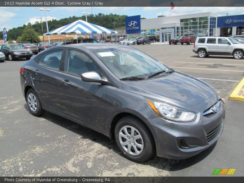 Cyclone Gray / Gray 2013 Hyundai Accent GLS 4 Door