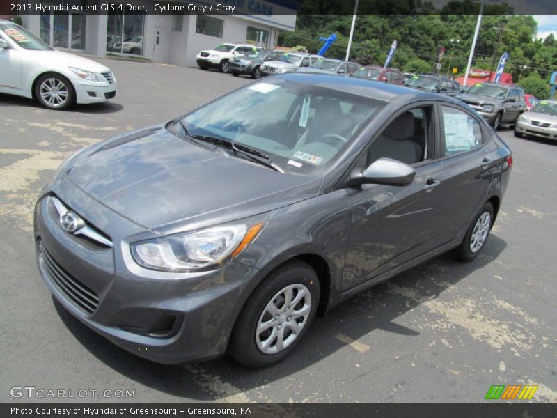 Cyclone Gray / Gray 2013 Hyundai Accent GLS 4 Door