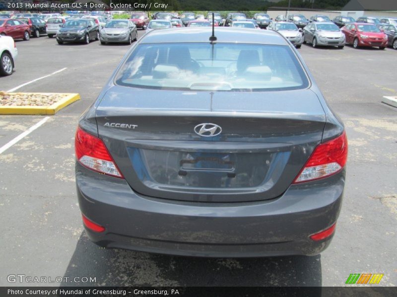 Cyclone Gray / Gray 2013 Hyundai Accent GLS 4 Door