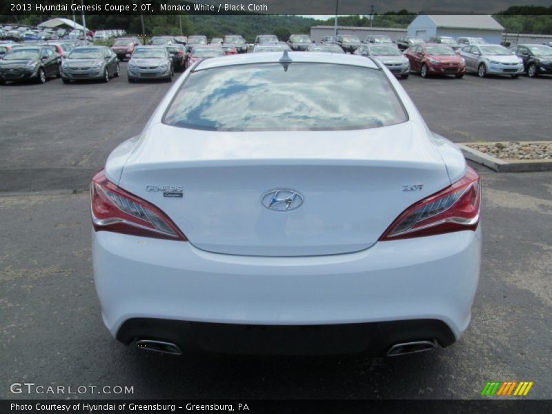 Monaco White / Black Cloth 2013 Hyundai Genesis Coupe 2.0T