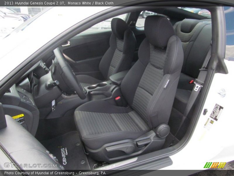  2013 Genesis Coupe 2.0T Black Cloth Interior