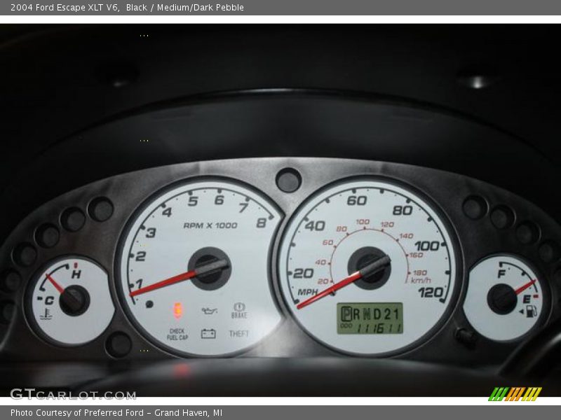 Black / Medium/Dark Pebble 2004 Ford Escape XLT V6