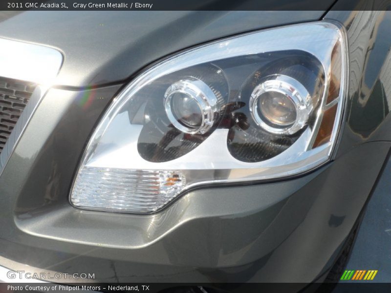Gray Green Metallic / Ebony 2011 GMC Acadia SL
