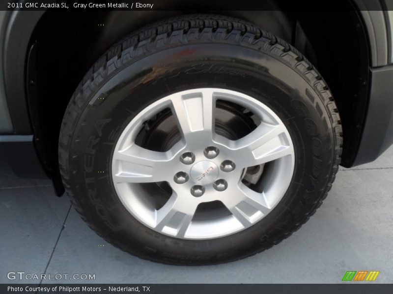 Gray Green Metallic / Ebony 2011 GMC Acadia SL