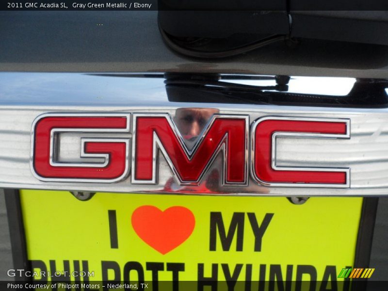 Gray Green Metallic / Ebony 2011 GMC Acadia SL