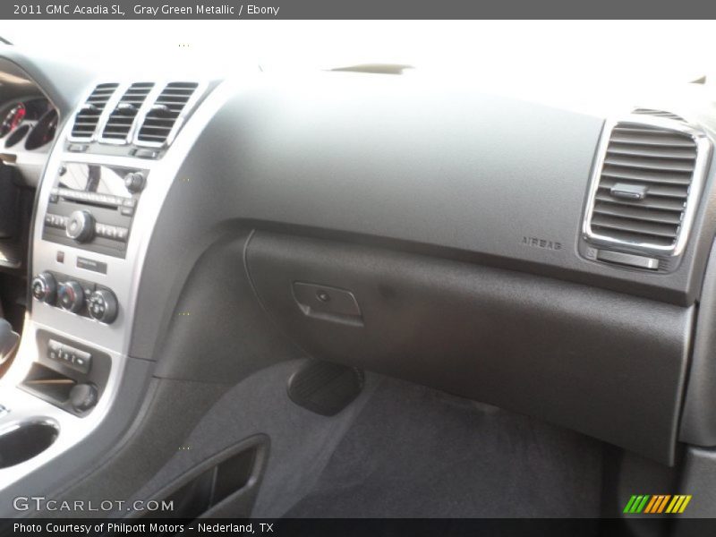 Gray Green Metallic / Ebony 2011 GMC Acadia SL