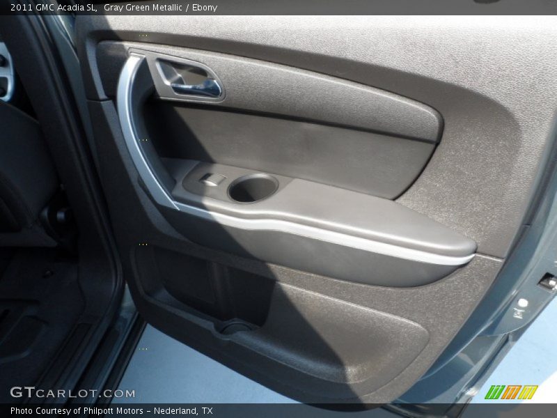 Gray Green Metallic / Ebony 2011 GMC Acadia SL