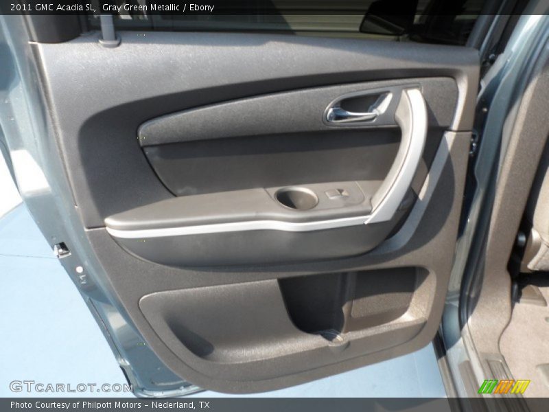 Gray Green Metallic / Ebony 2011 GMC Acadia SL