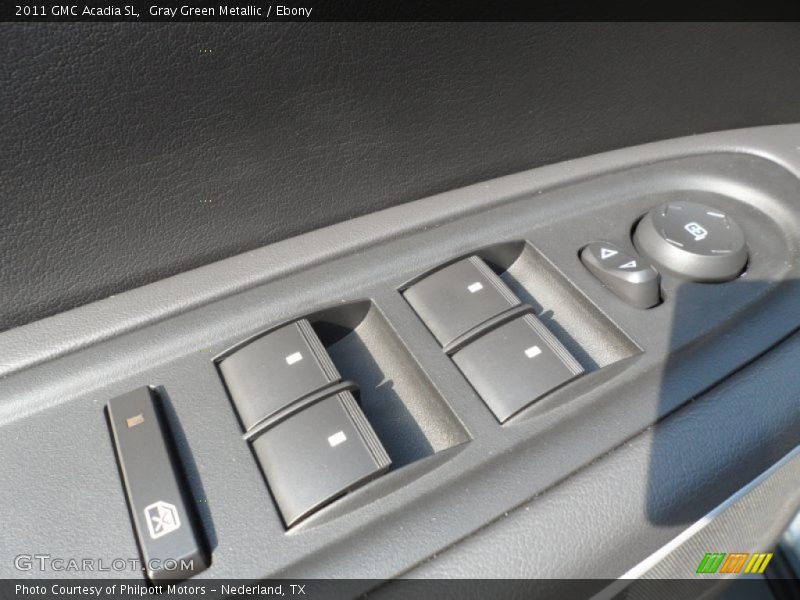 Gray Green Metallic / Ebony 2011 GMC Acadia SL