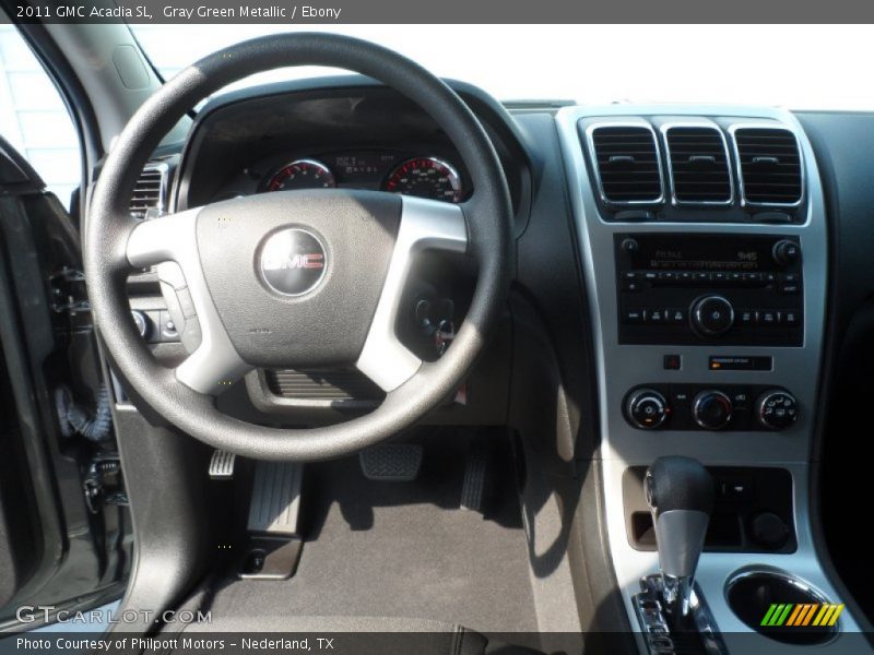Gray Green Metallic / Ebony 2011 GMC Acadia SL