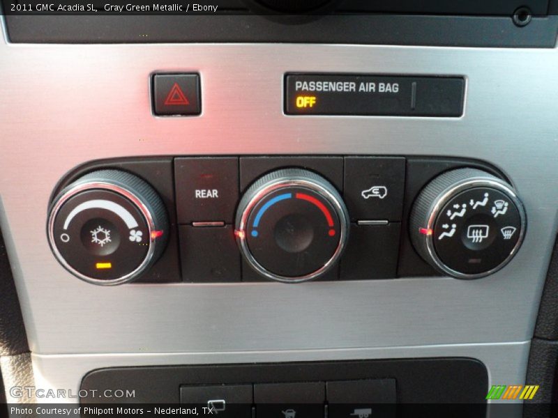 Gray Green Metallic / Ebony 2011 GMC Acadia SL