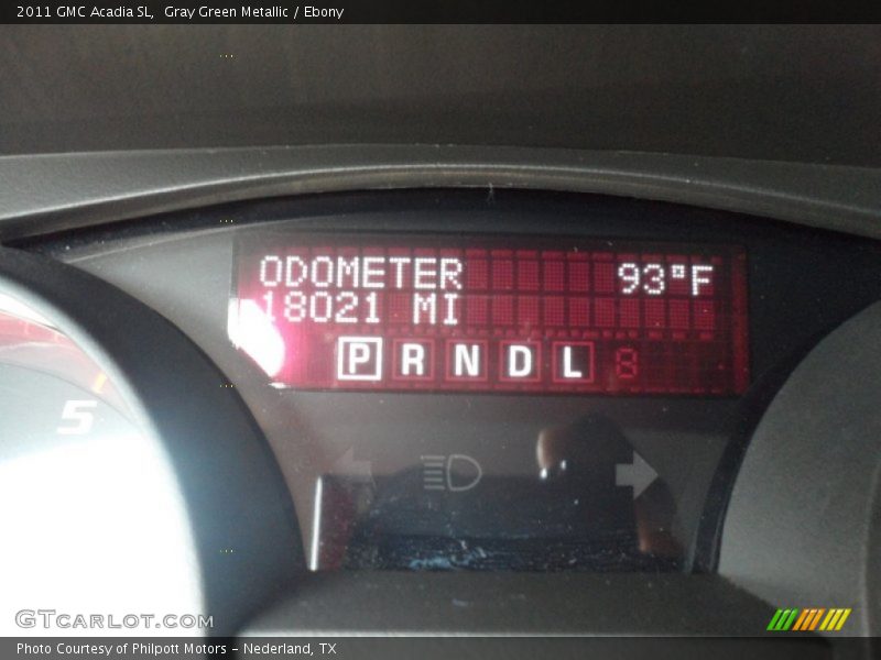 Gray Green Metallic / Ebony 2011 GMC Acadia SL