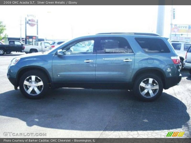 Silver Green Metallic / Ebony 2009 GMC Acadia SLT