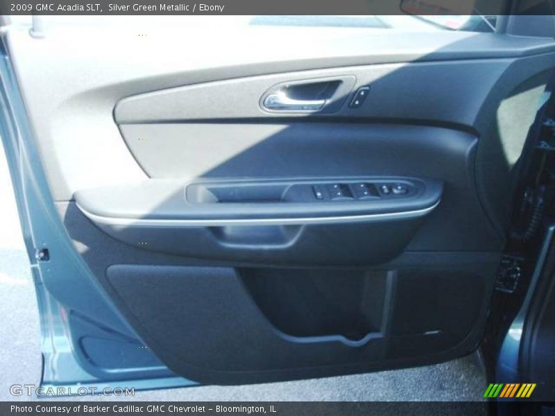 Silver Green Metallic / Ebony 2009 GMC Acadia SLT