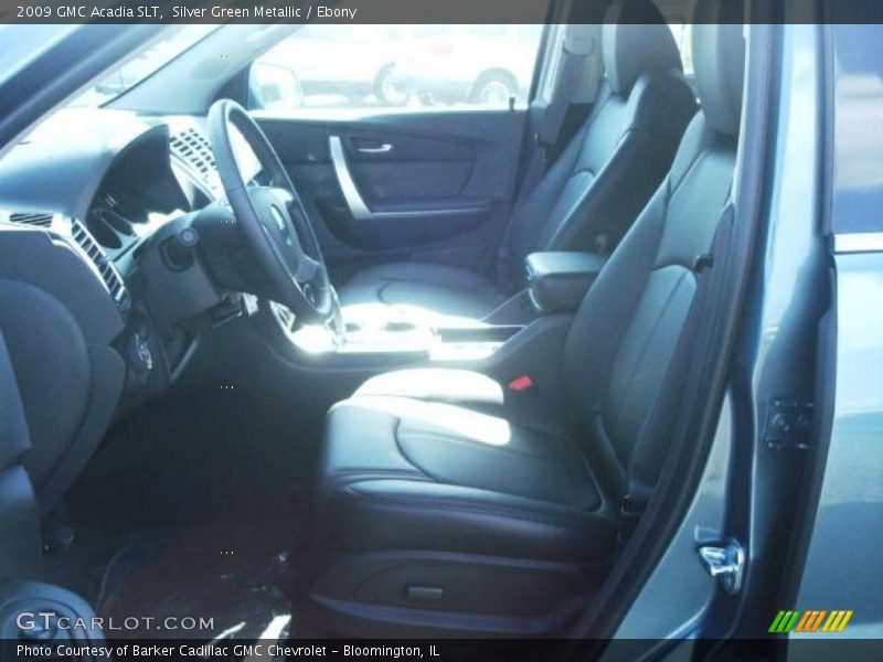 Silver Green Metallic / Ebony 2009 GMC Acadia SLT