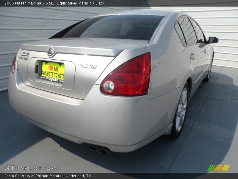 Liquid Silver Metallic / Black 2006 Nissan Maxima 3.5 SE