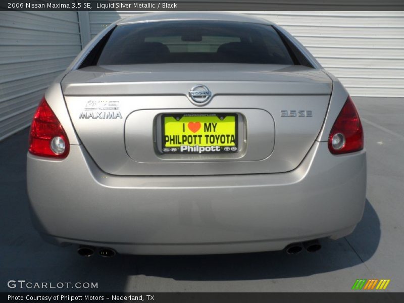 Liquid Silver Metallic / Black 2006 Nissan Maxima 3.5 SE