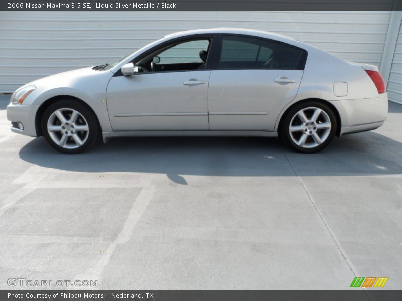 Liquid Silver Metallic / Black 2006 Nissan Maxima 3.5 SE