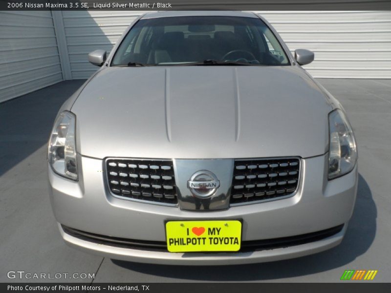 Liquid Silver Metallic / Black 2006 Nissan Maxima 3.5 SE