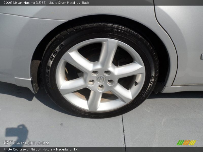 Liquid Silver Metallic / Black 2006 Nissan Maxima 3.5 SE