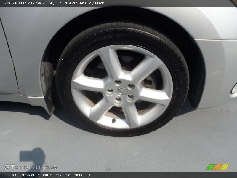 Liquid Silver Metallic / Black 2006 Nissan Maxima 3.5 SE