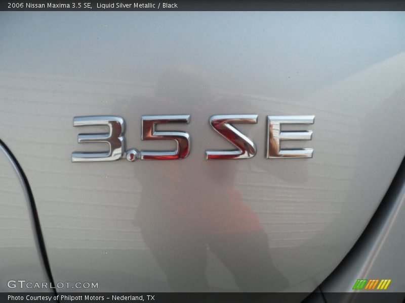 Liquid Silver Metallic / Black 2006 Nissan Maxima 3.5 SE